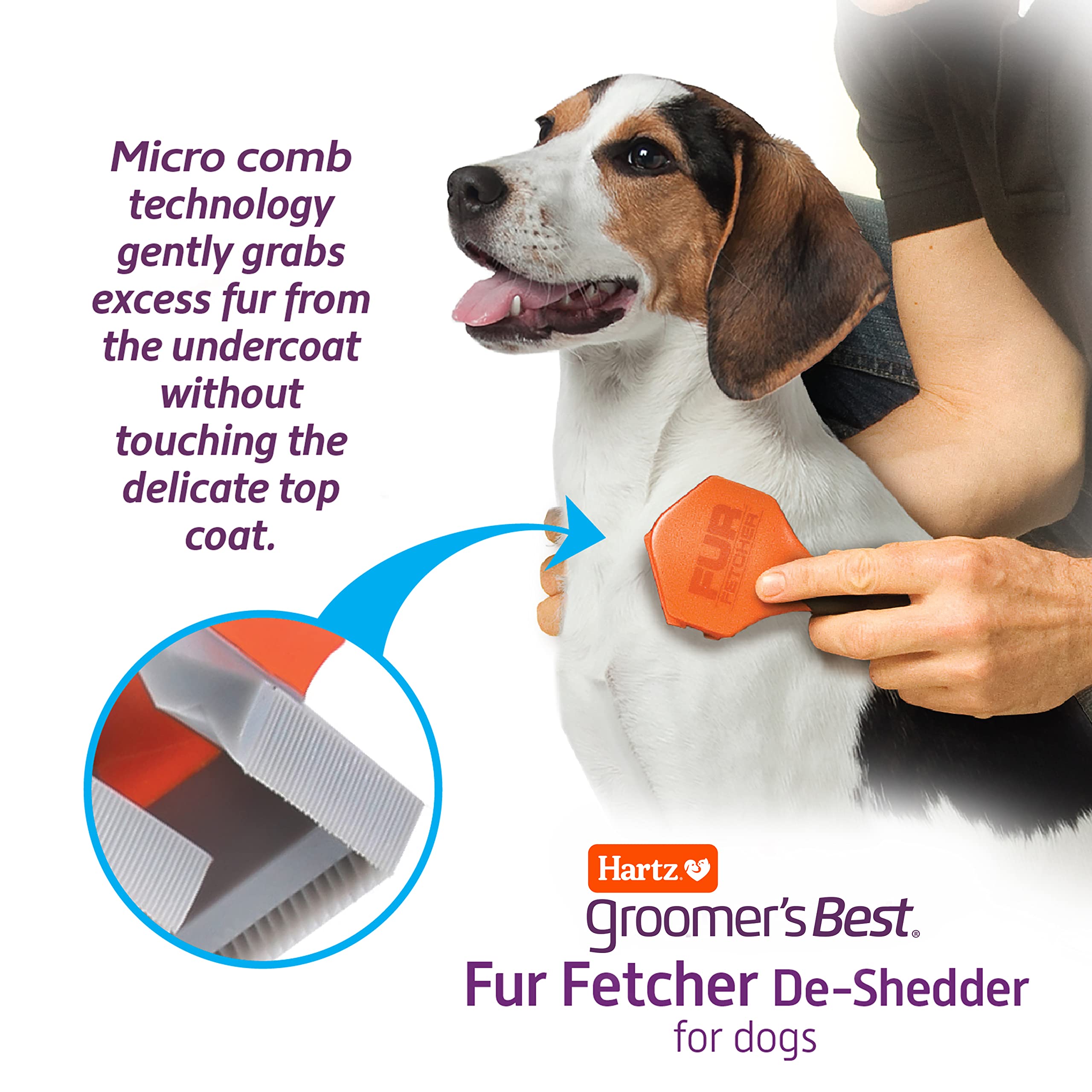 Hartz Groomer's Best Fur Fetcher compact-storage design fits small spaces after use