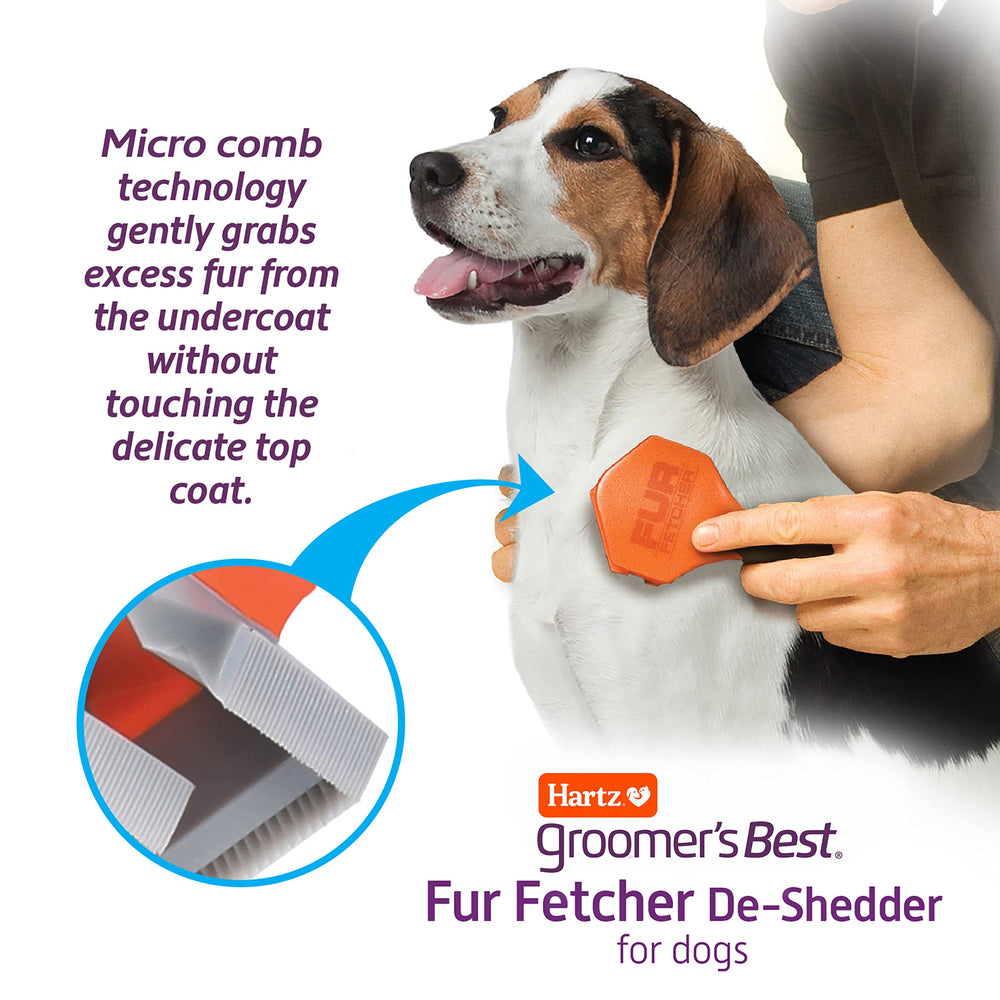 Hartz Groomer's Best Fur Fetcher compact-storage design fits small spaces after use