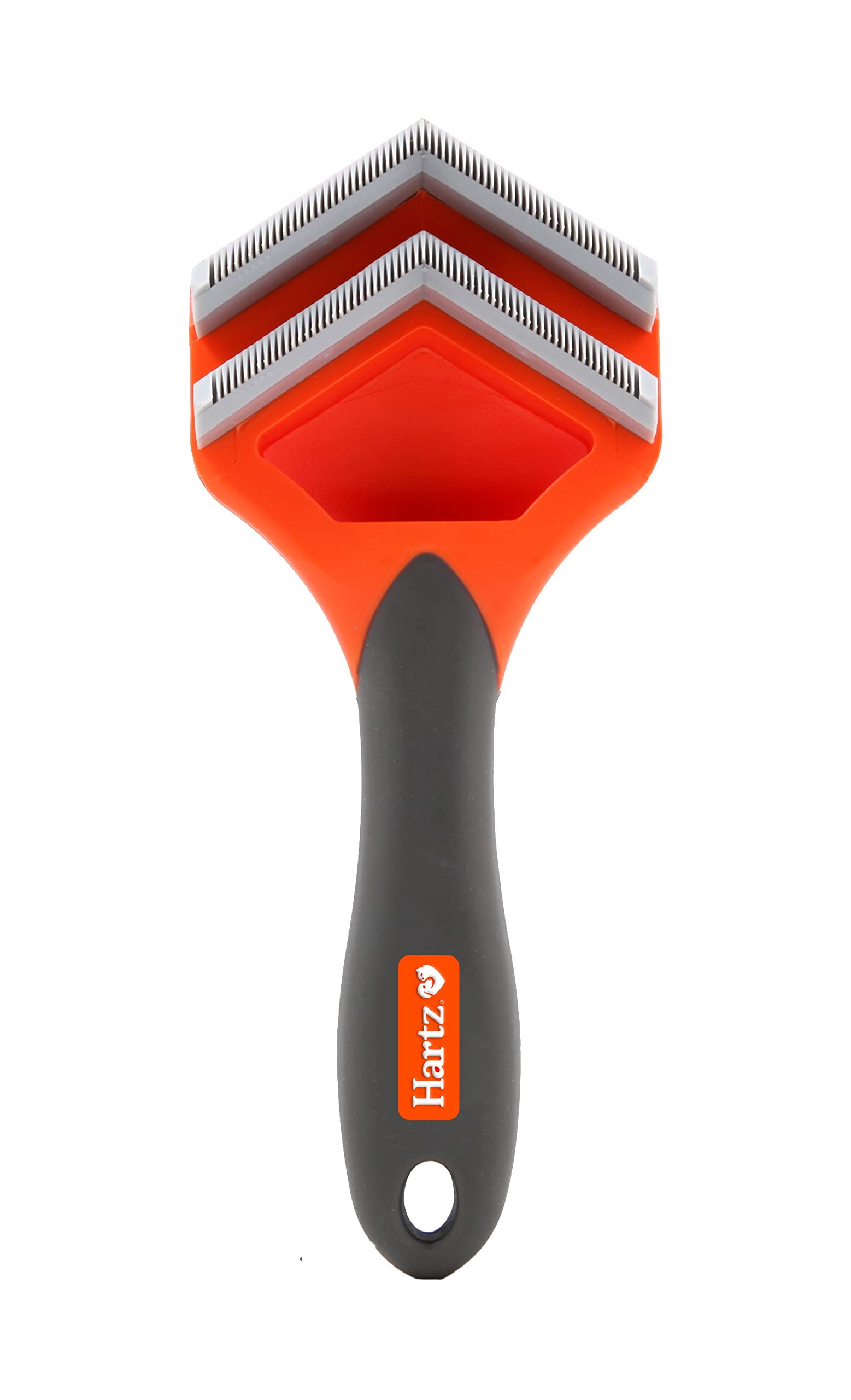 Hartz Groomer's Best Fur Fetcher front view with ergonomic grip for gentle grooming