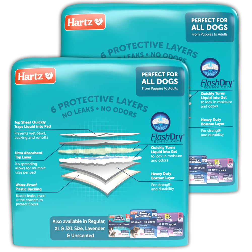 Hartz Home Protection odor elimination feature with mountain fresh scent.