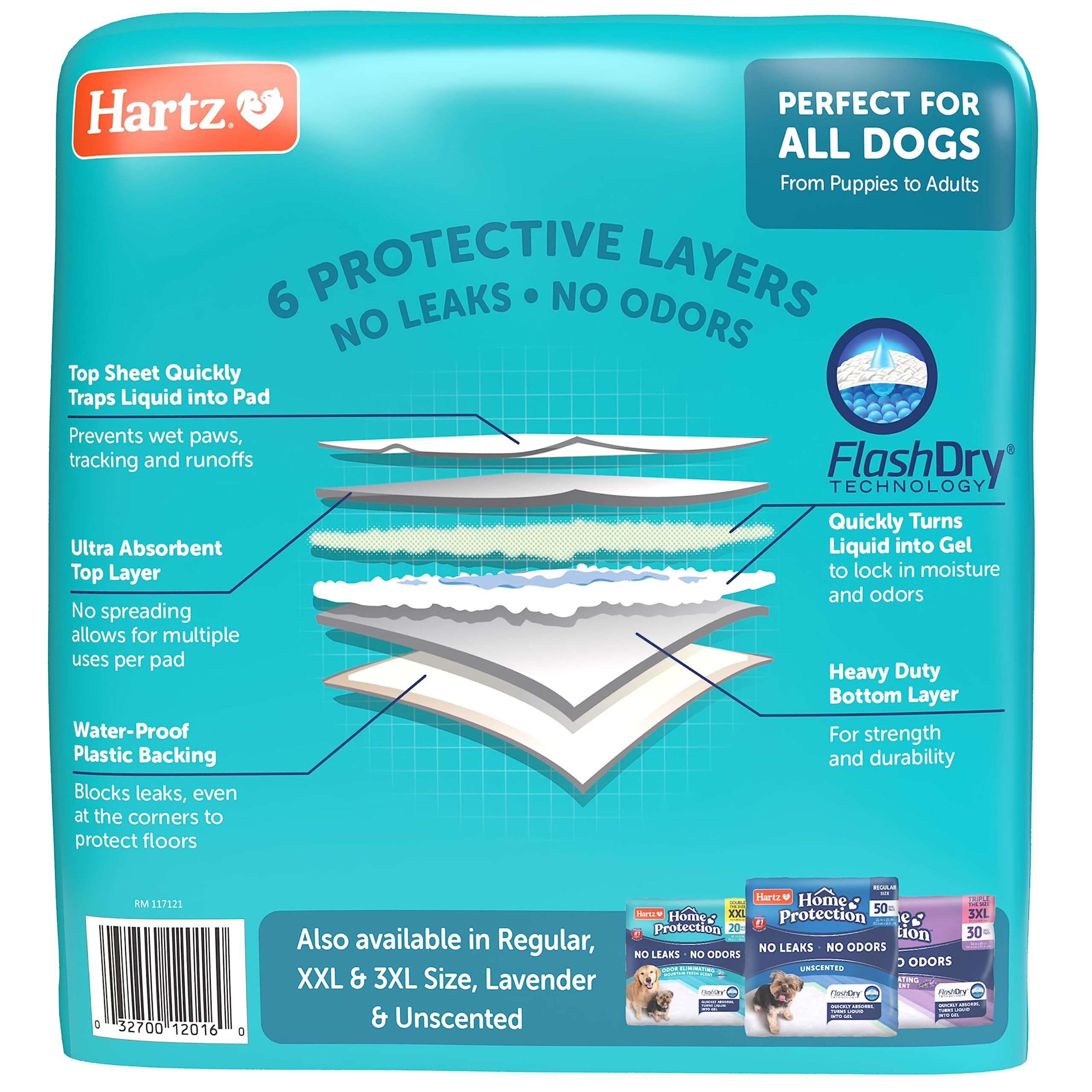 Hartz Home Protection pad used for potty training and travel with dogs