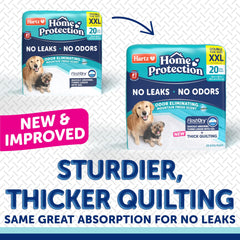 Close-up of Hartz pads' thick quilting demonstrates superior absorption and quick liquid containment.