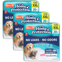 Hartz Home Protection XXL pad top view shows generous size for mess containment.
