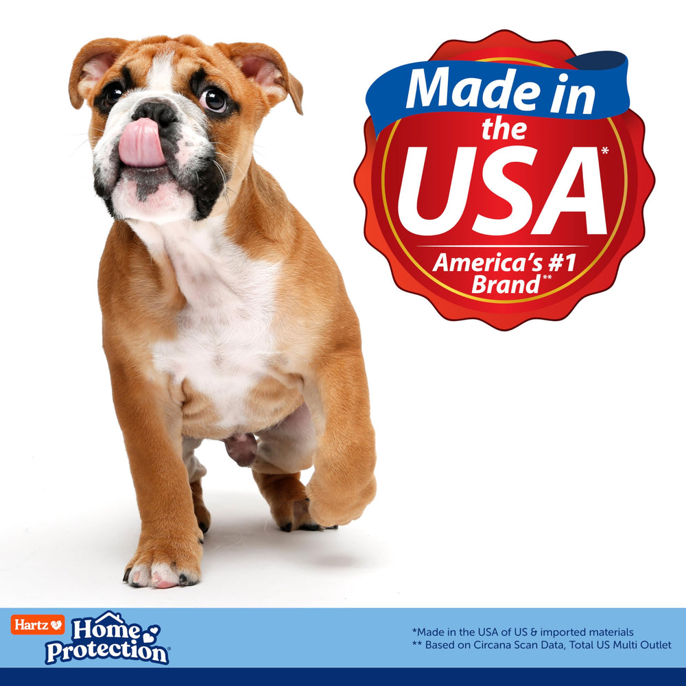 Hartz-made-in-usa dog pad emphasizes quality materials and US craftsmanship.