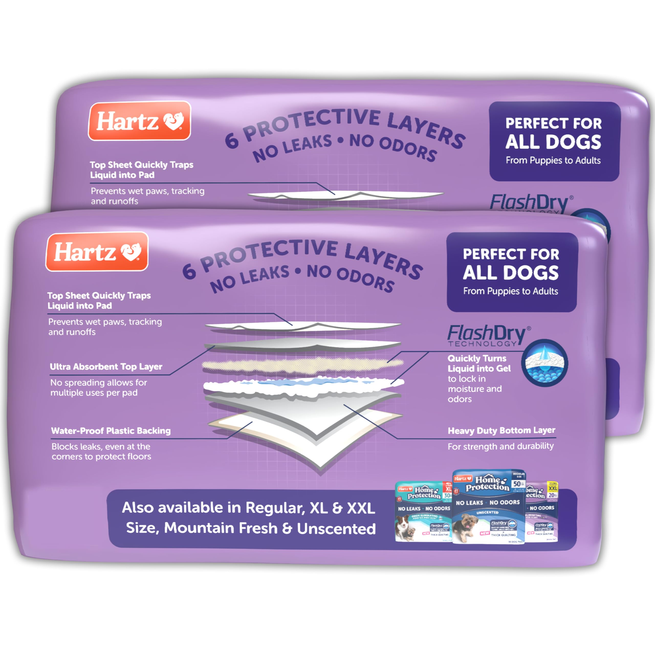 Made in USA Hartz label emphasizes domestic materials and quality.