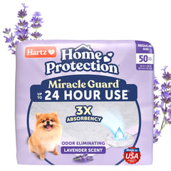Hartz Miracle Guard pad shows 3x absorbency for longer use.