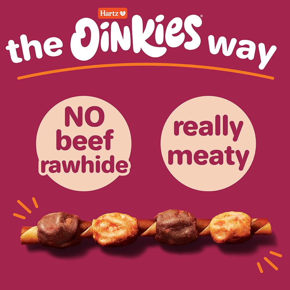 Real chicken and carrot meatballs with duck meatballs in Hartz Oinkies Kabobs