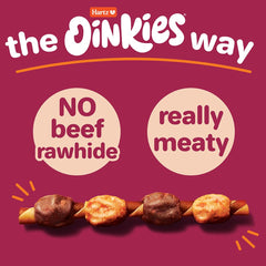 Real chicken and carrot meatballs with duck meatballs in Hartz Oinkies Kabobs