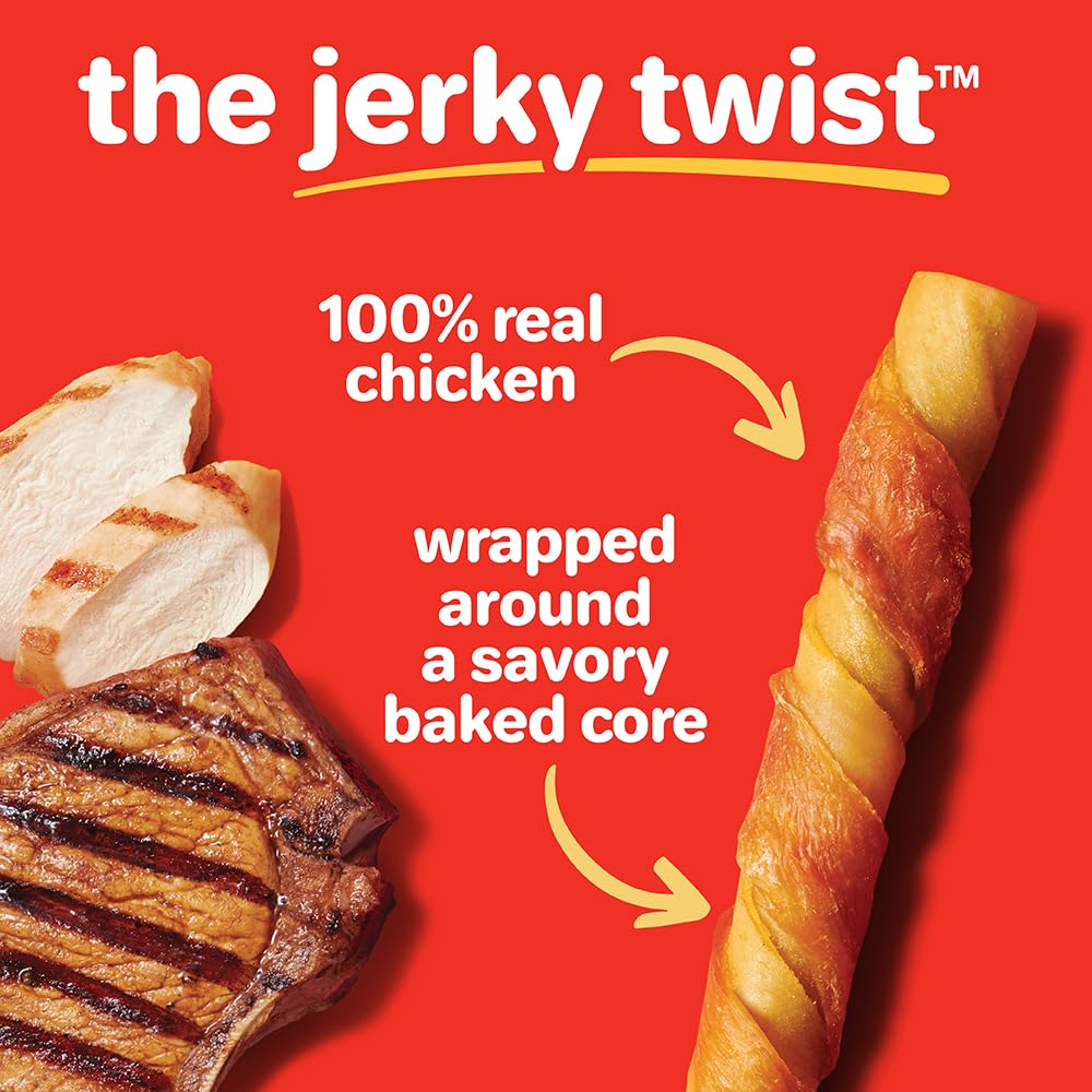 Hartz Oinkies pigskin wrapped chicken breast image emphasizes real ingredients.