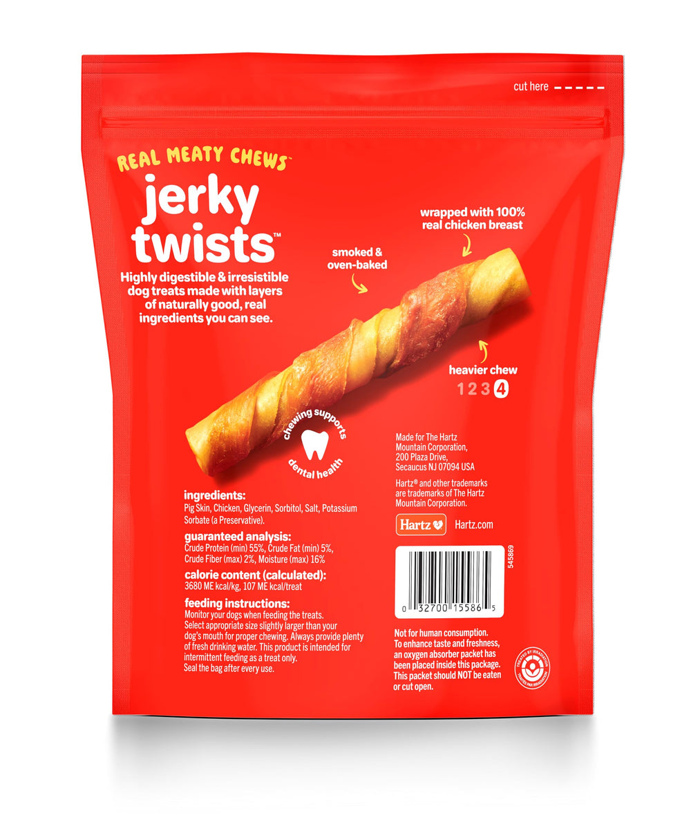 Hartz Oinkies Porkalicious no beef rawhide, a digestible snack for dogs