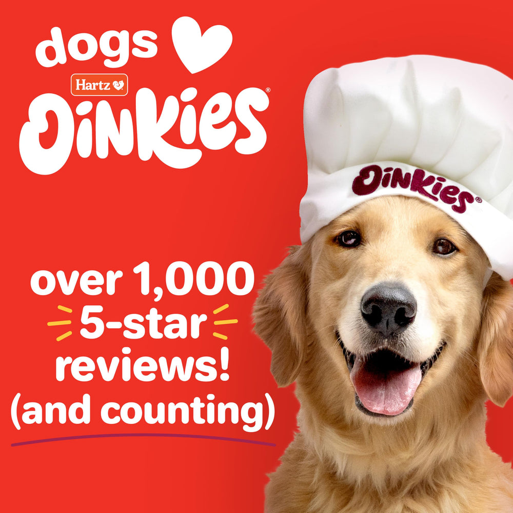 Hartz Oinkies Porkalicious dental benefits from chewing over time
