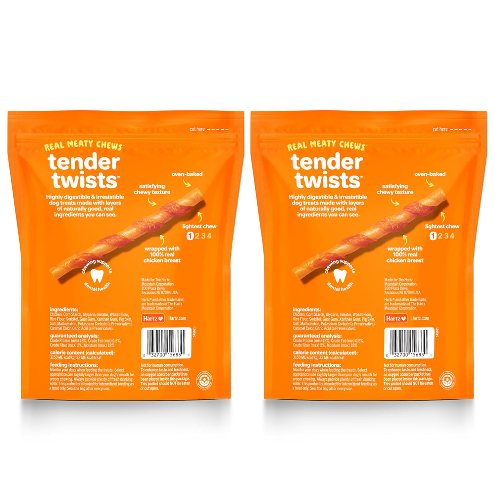Hartz Oinkies Tender Twists digestible-chew, supports dental-friendly chewing routines