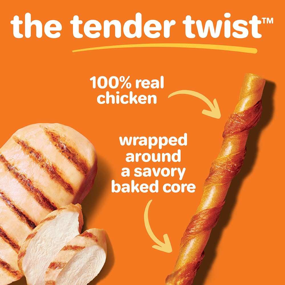 Hartz Oinkies Tender Twists senior-friendly-chew, great for older dogs