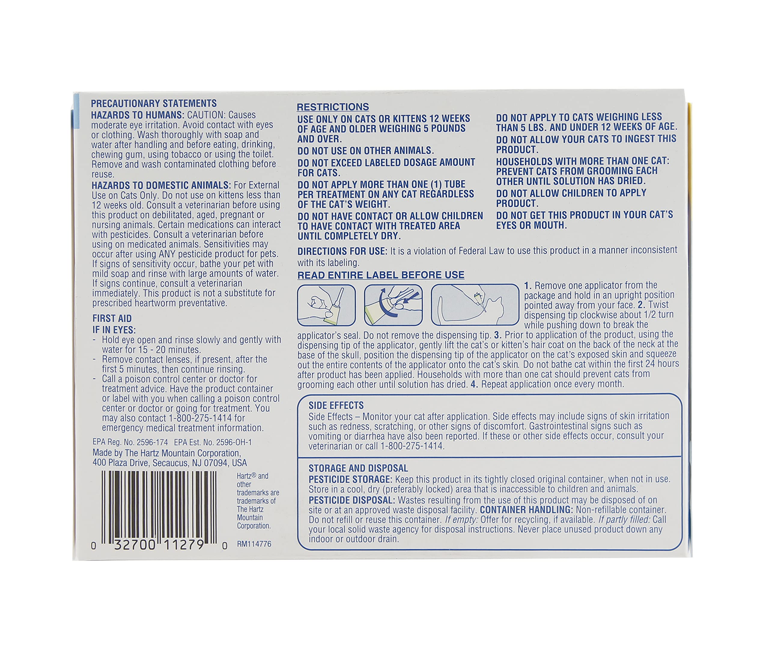 Hartz UltraGuard Pro Procision applicator angled for easy application on fur