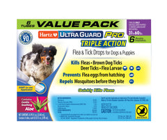 Hartz UltraGuard Pro six-month packaging showing convenient six-month supply