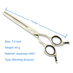 HASHIMOTO 440C stainless steel blade close-up for lasting sharpness.