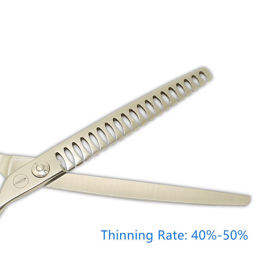 Hashimoto chunker scissors blade made of 440C stainless steel for lasting sharpness.