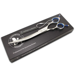HASHIMOTO 30-degree curved blade ideal for tidy tail and body shaping