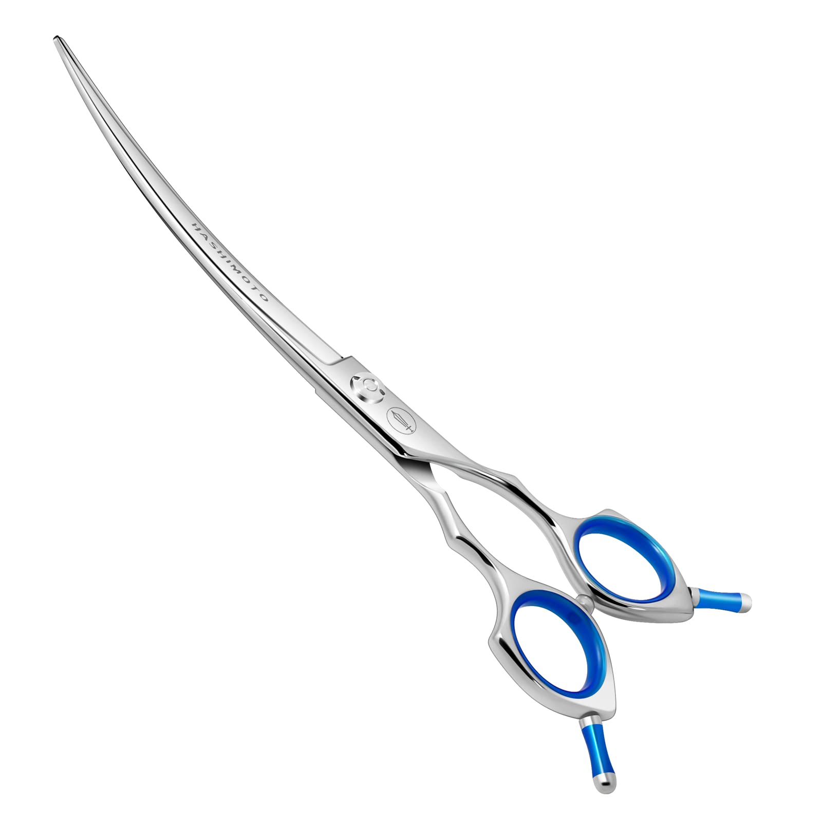 HASHIMOTO dog grooming scissors curved 7.5-inch blade for precise contour trimming
