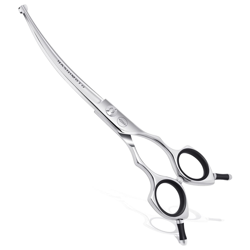 Hashimoto dog scissors rounded-tip 6.5 inch for safe skin contact during grooming