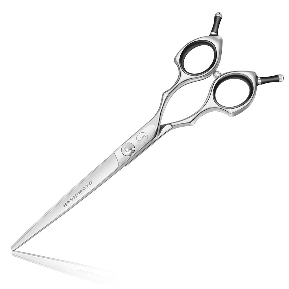 HASHIMOTO Dog Straight Scissors featuring a straight blade for precise trims.