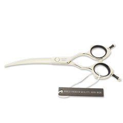HASHIMOTO dog grooming scissors multi-purpose design for rounding heads, faces, paws, and tails.