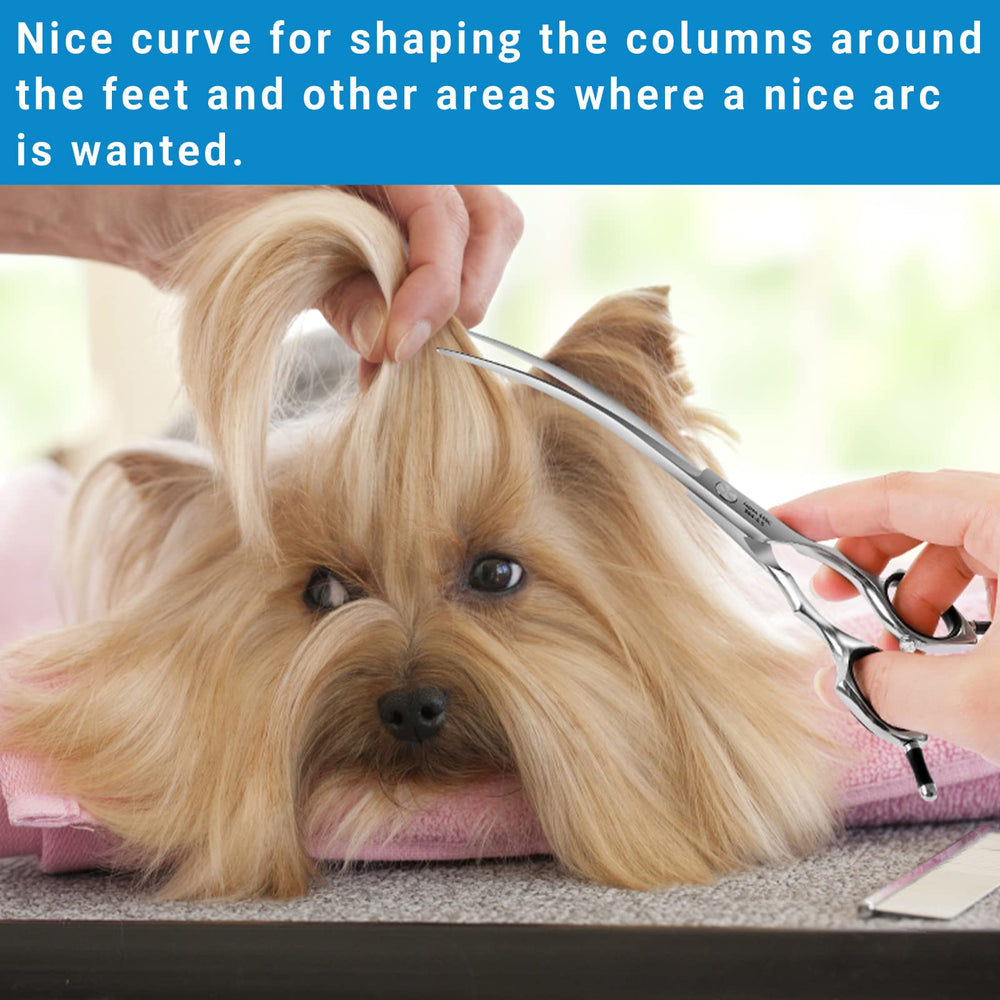 HASHIMOTO curved blade guides safe trimming around eyes and paws