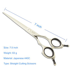 HASHIMOTO Lightweight dog grooming scissors with an ergonomic, comfortable handle.
