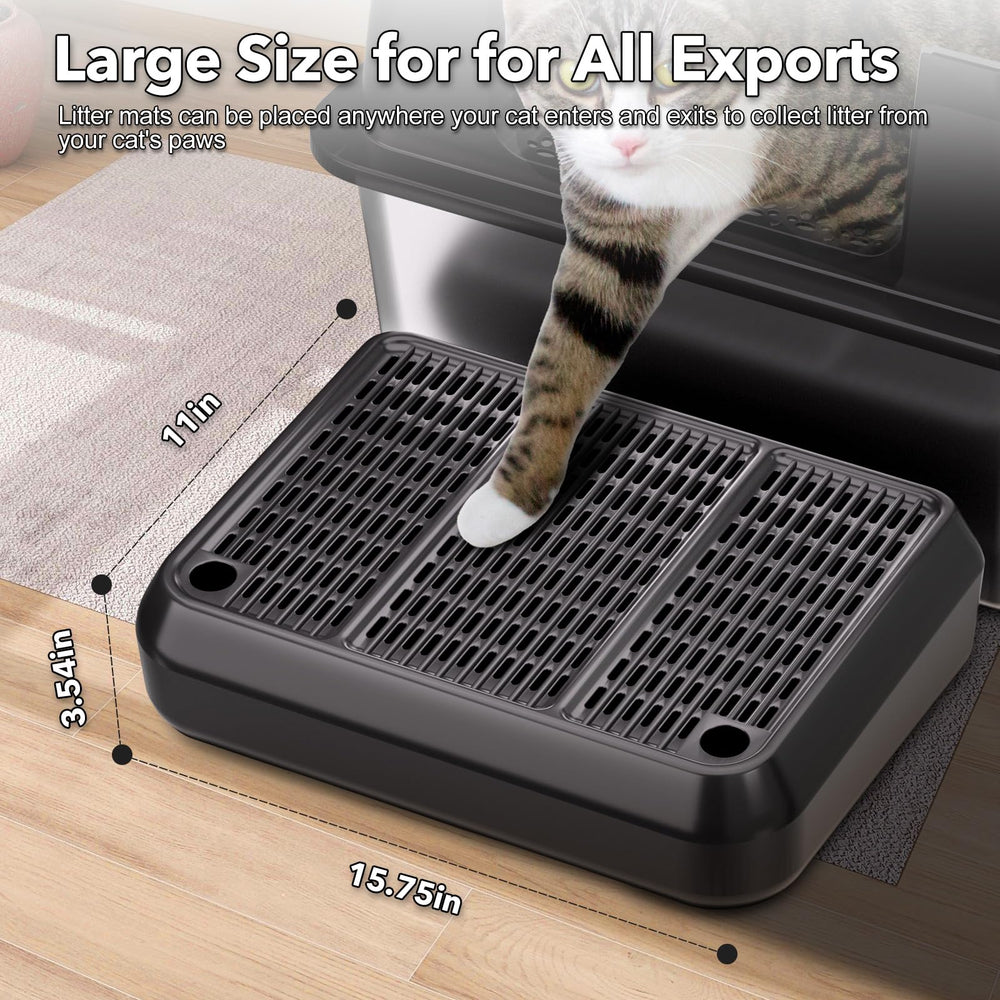 HASKARE easy-clean double-layer design traps litter for simple disposal.