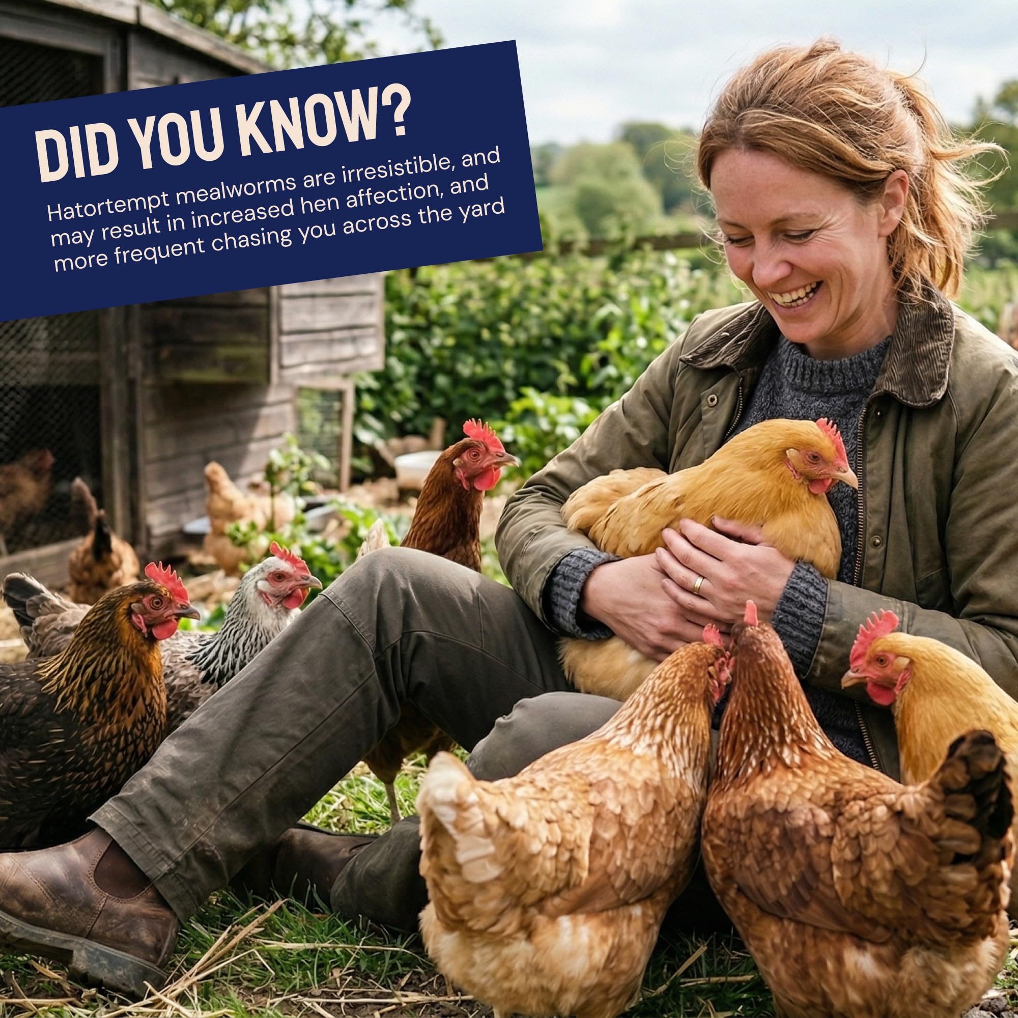 Hatortempt BSFL larvae bag-on-shelf shot suggests long-lasting poultry snack