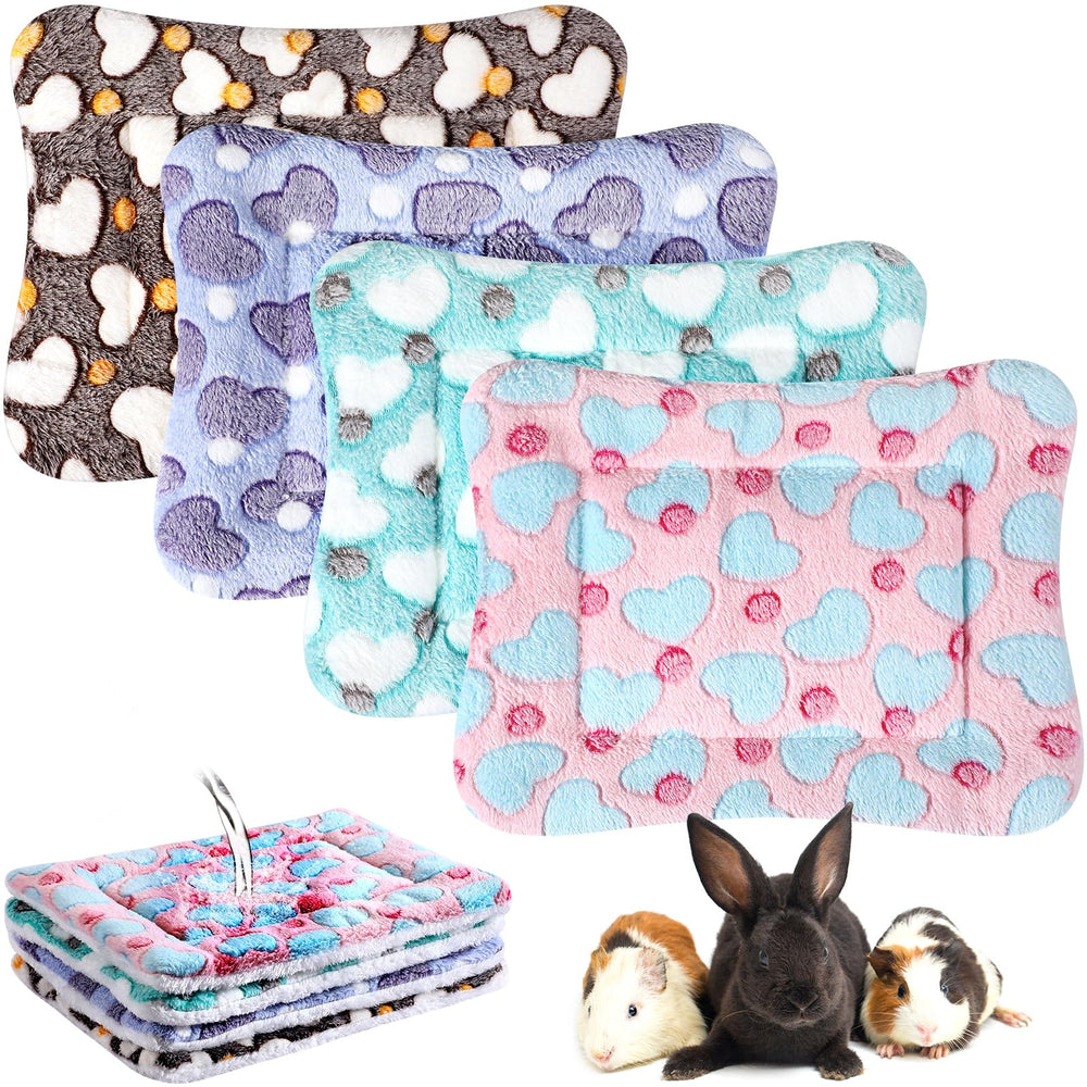 Haull heart-design guinea pig bed offers cozy comfort and easy cleanup.