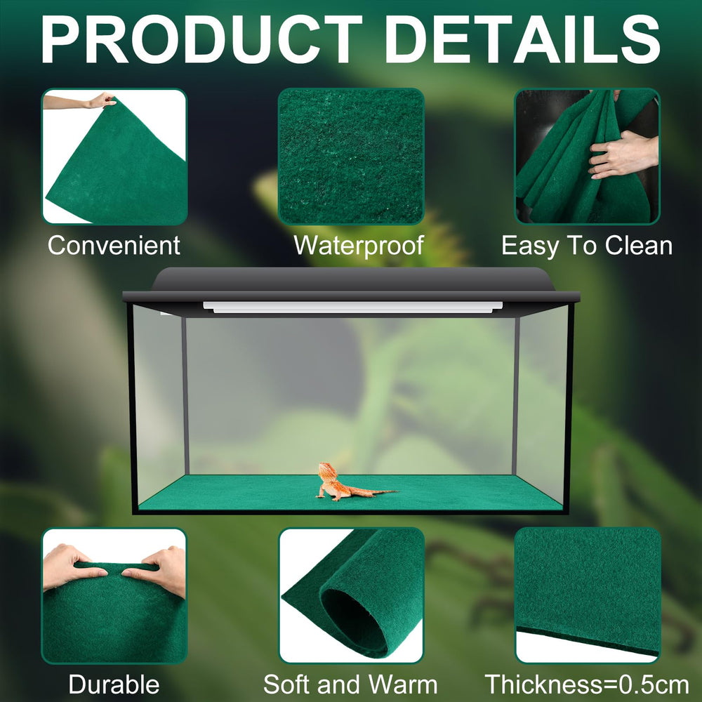 Haull reptile carpet reusable bedding ideal for frequent changes