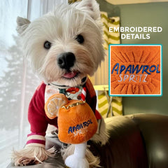 Embroidered details adorn Haute Diggity Dog Apawrol Spritz for elegant charm