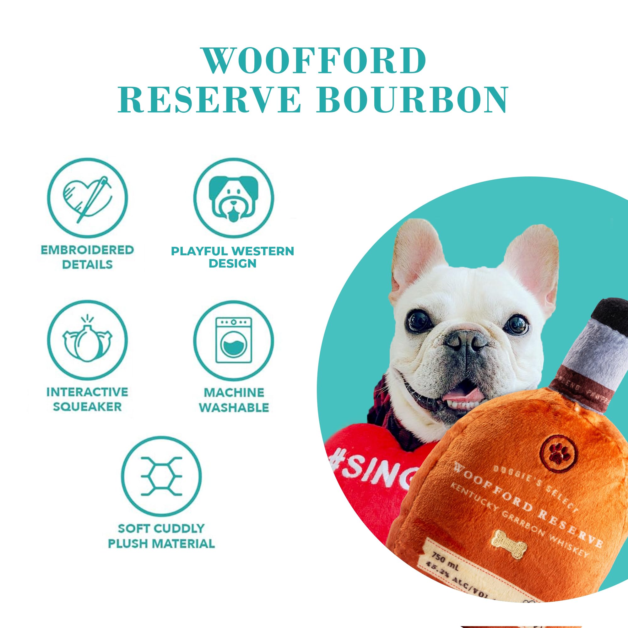 Woofford Reserve toy hides a squeaker to keep dogs engaged during games