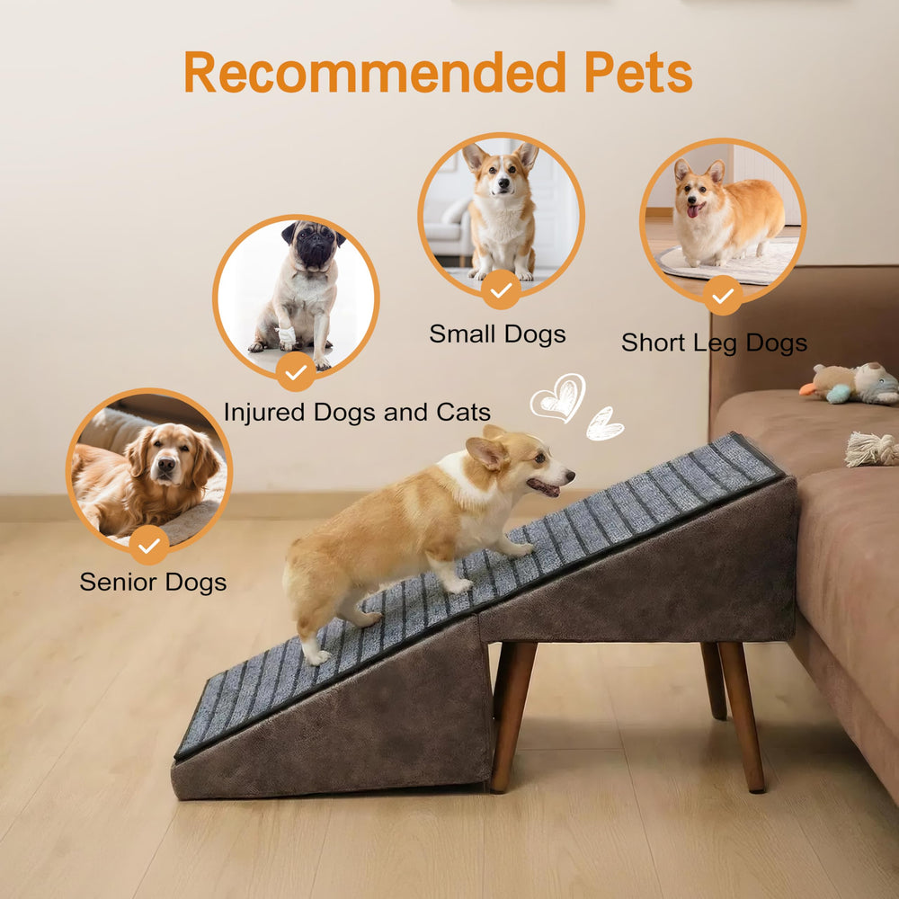 Haven Pet 17-inch height ramp aligns with high sofas for seamless transitions.