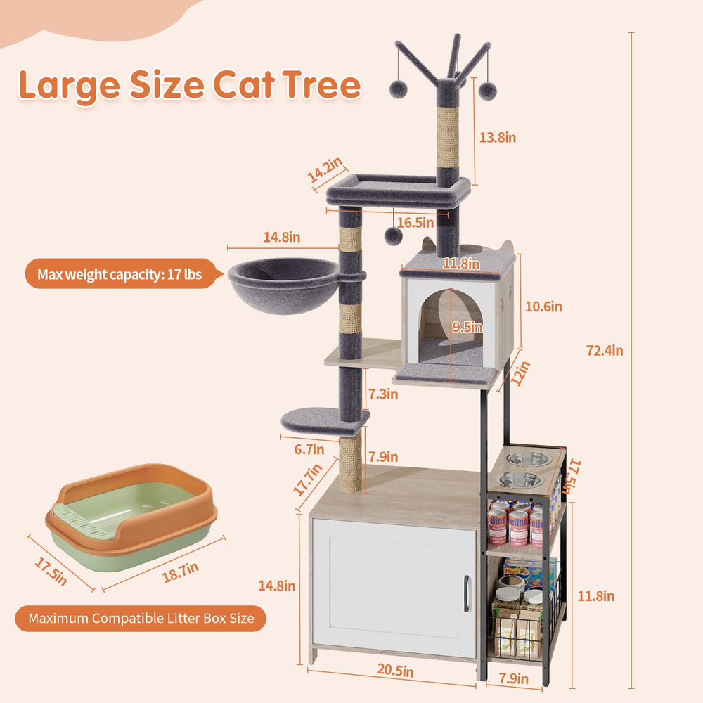 HavenlyYouth lower shelf provides convenient storage for treats and essentials