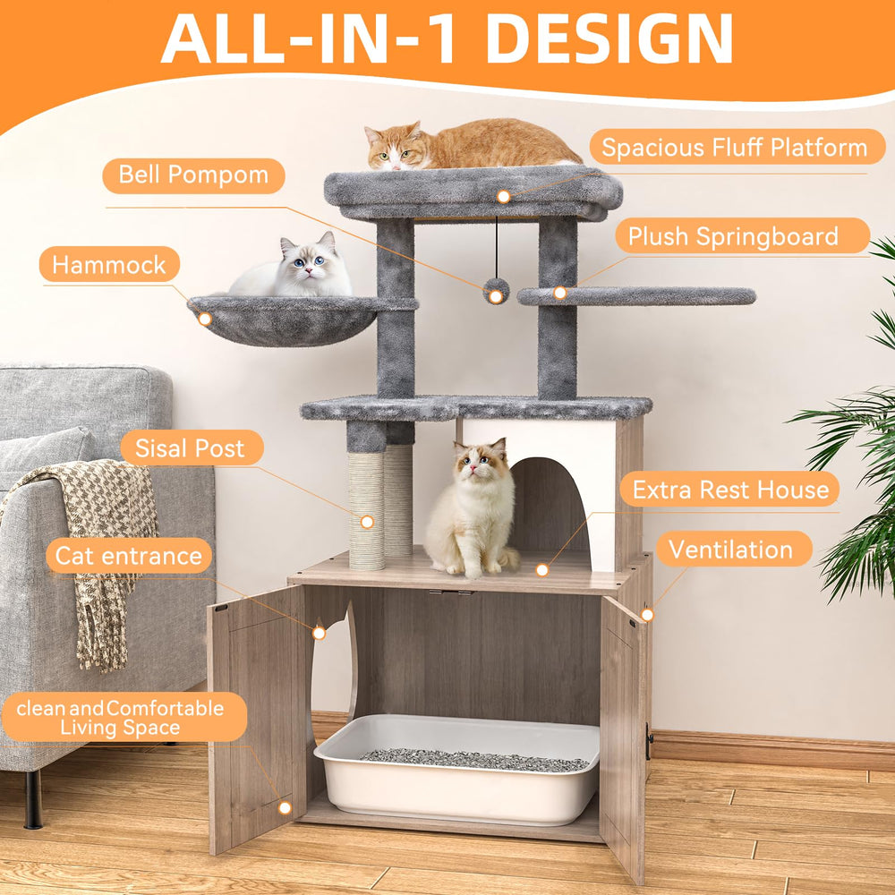 HavenlyYouth wooden cat condo with entrances provides private retreat for cats.