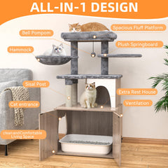 HavenlyYouth wooden cat condo with entrances provides private retreat for cats.