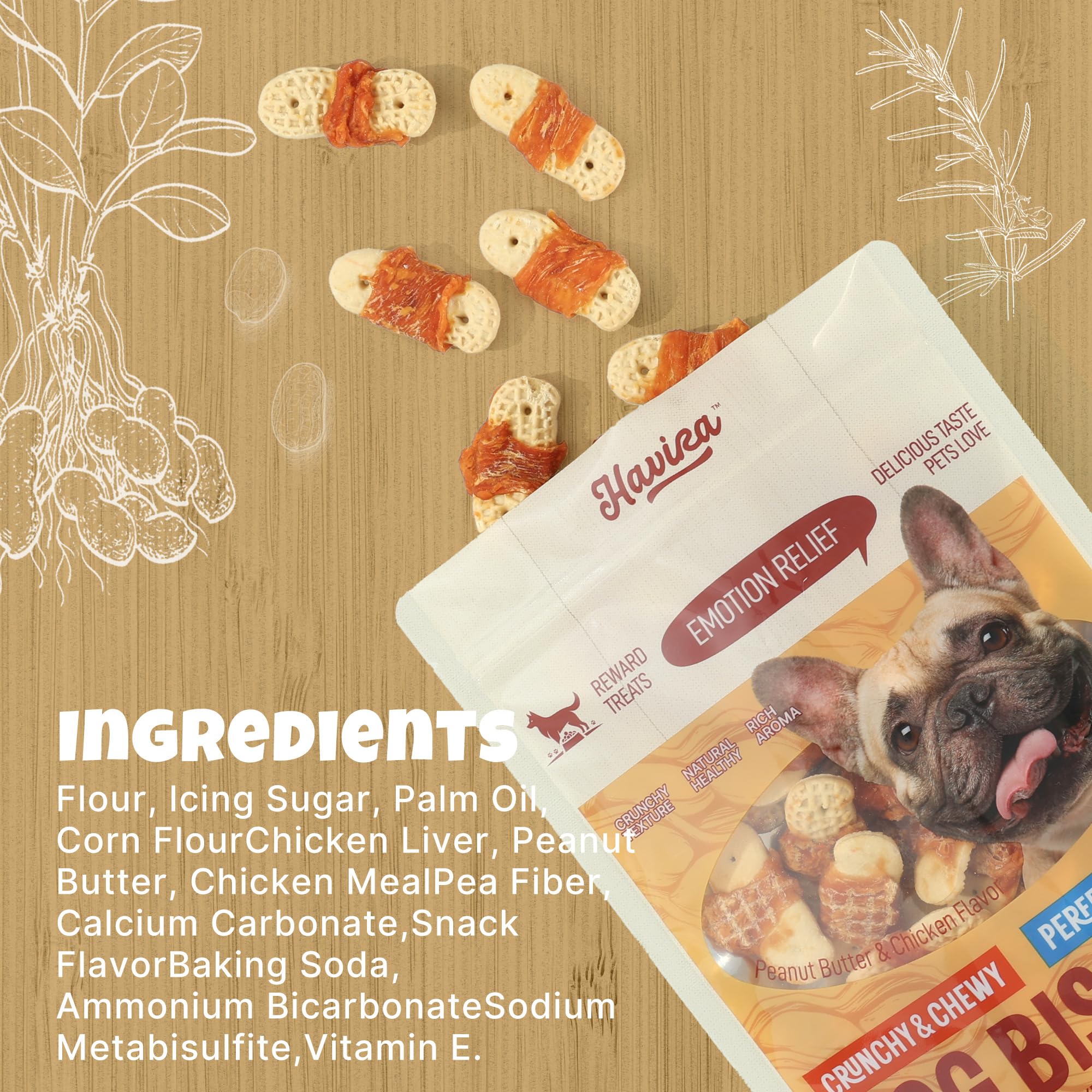 Havira rawhide-free snacks designed for safe, tasty rewards.