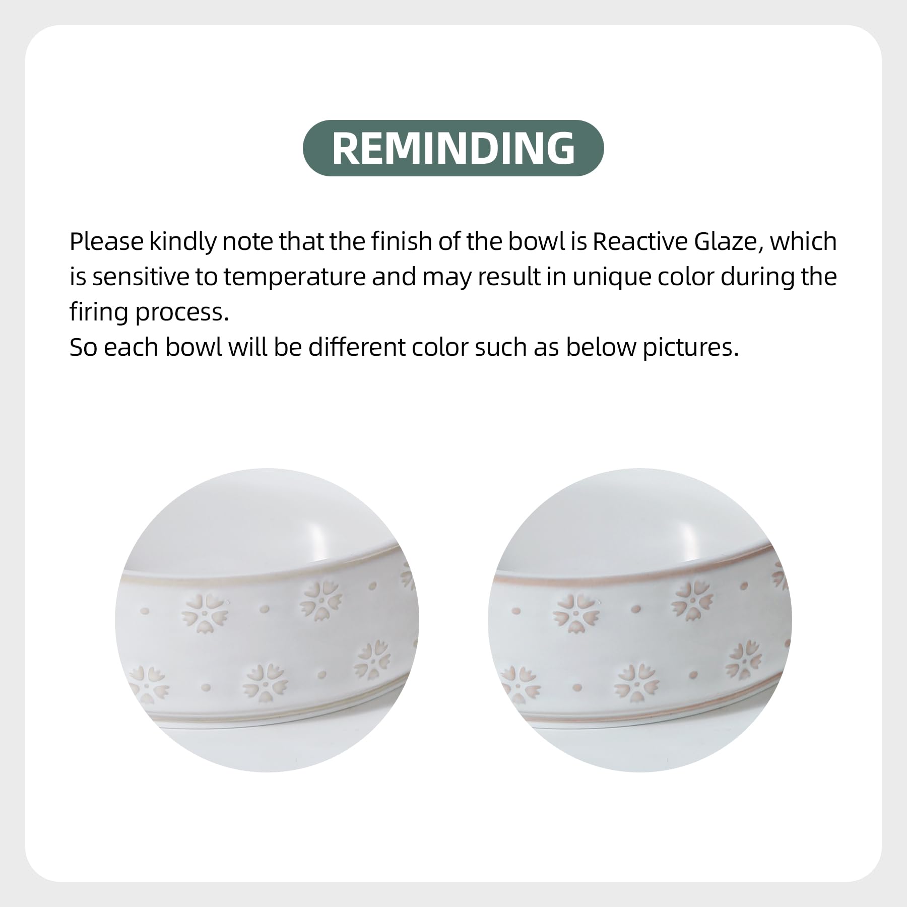 Havniva 7.3-inch diameter ceramic bowl holds 5 cups
