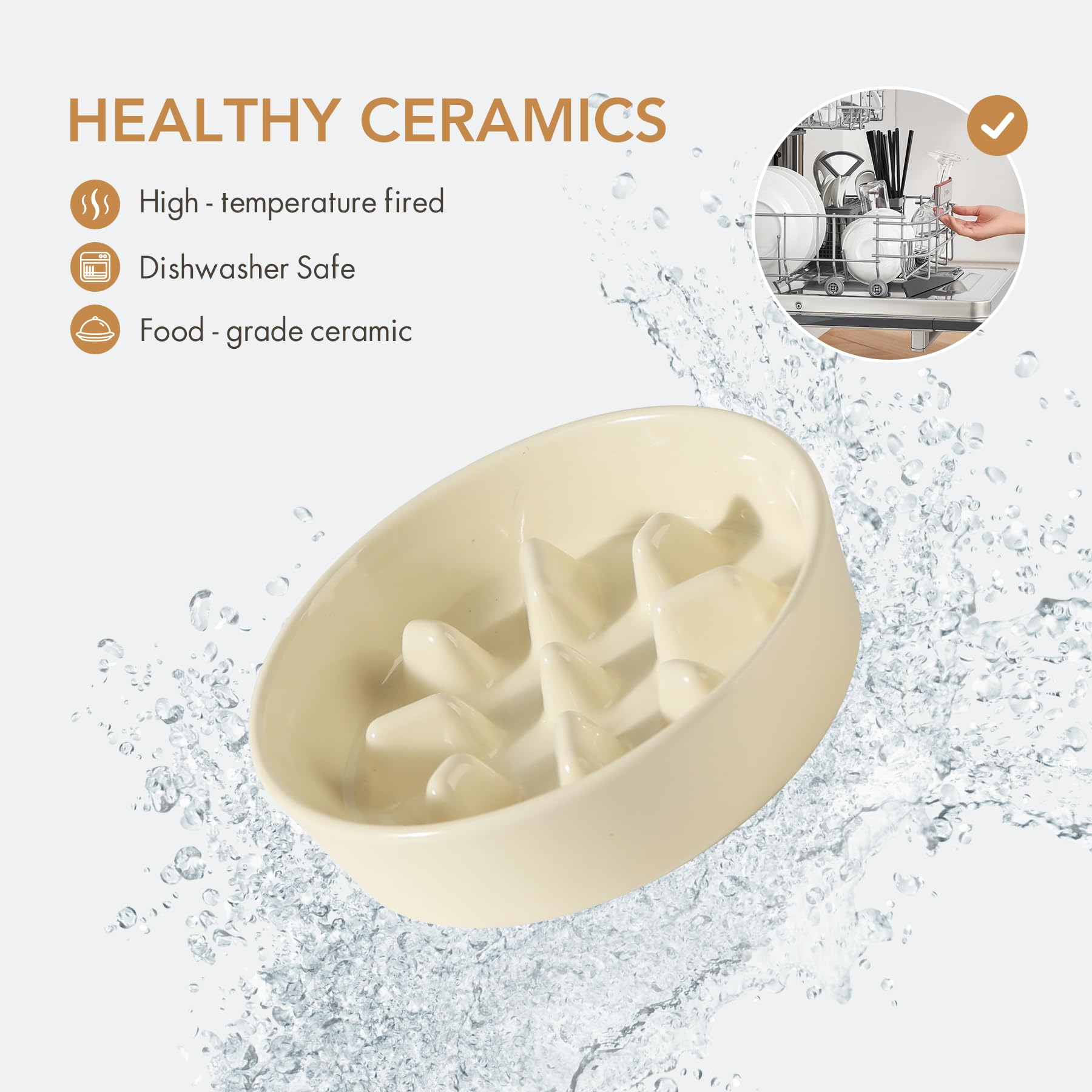 Havniva anti-slip base keeps bowls steady for calm mealtimes.