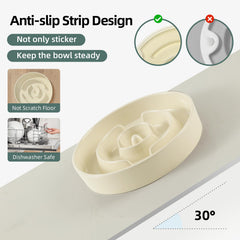 Havniva anti-slip ceramic base keeps bowls steady during meals.