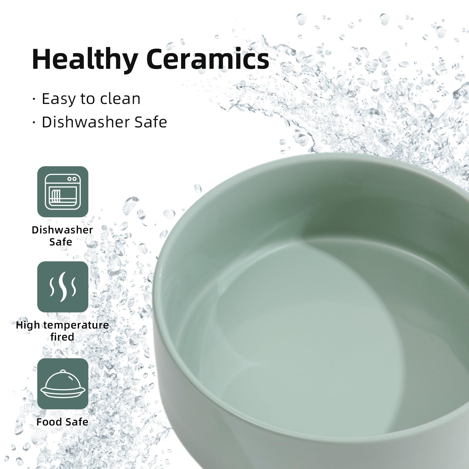 Havniva cat bowl has 13oz capacity for dry, wet foods or water