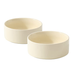 Havniva cat water bowl set two with wide opening reducing whisker fatigue and spills