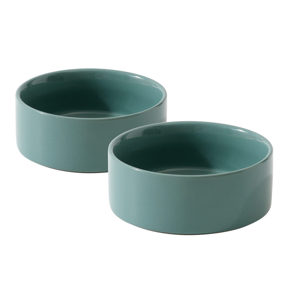 Havniva cat water bowl set two shows dual ceramic bowls for whisker-friendly dining.
