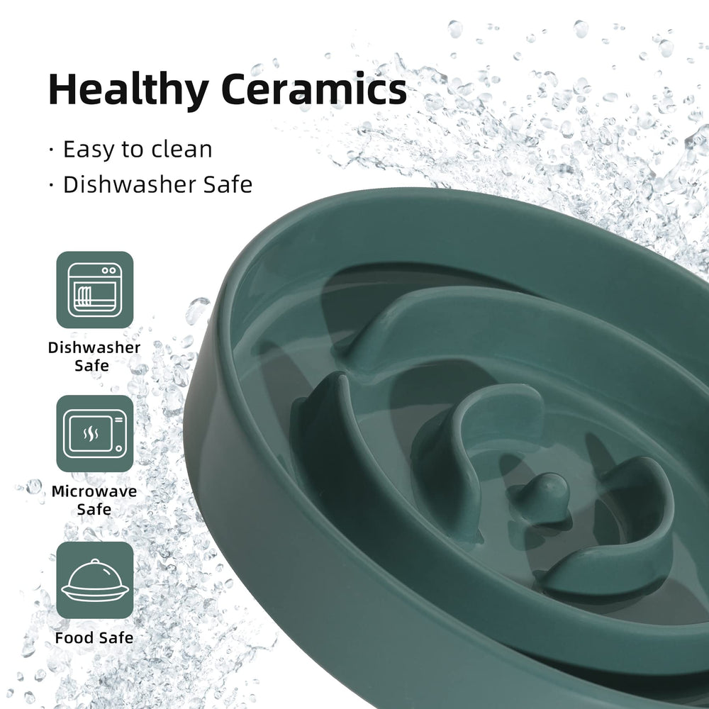 Dark green Havniva bowl designed for medium to large dogs