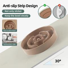 Havniva bottom anti-slip strip keeps the bowl steady during feeding.