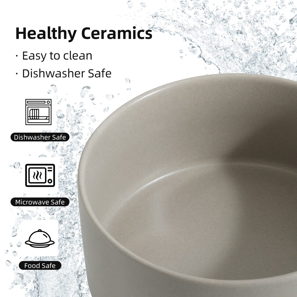 Havniva dishwasher-safe ceramic bowl is easy to clean after meals.
