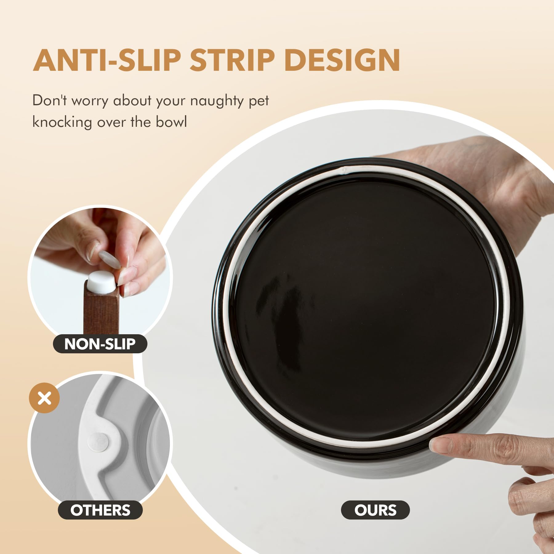 Havniva dishwasher-safe ceramic bowl keeps meals clean and hygienic.