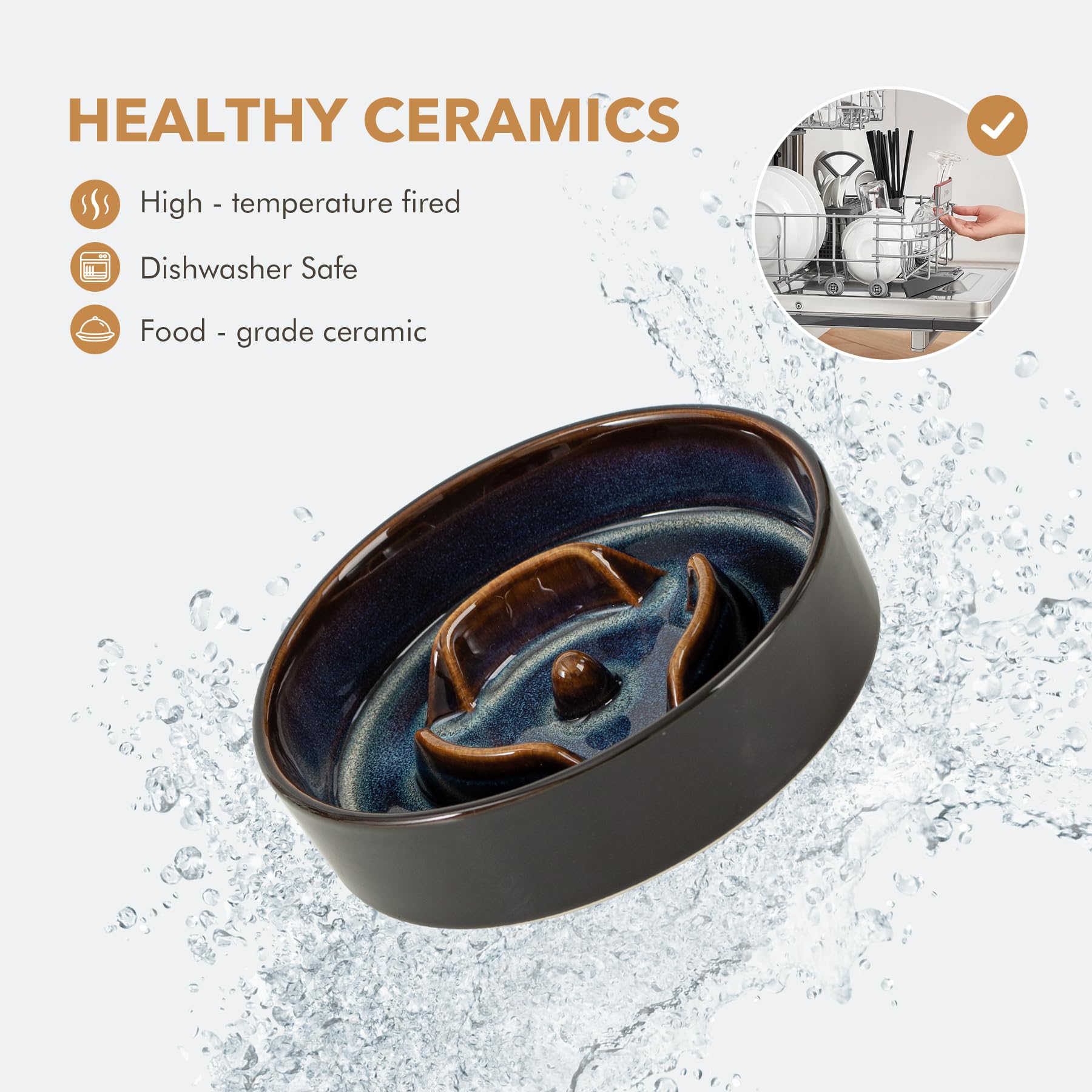 Havniva dishwasher safe ceramic bowls simplify cleanup after meals.